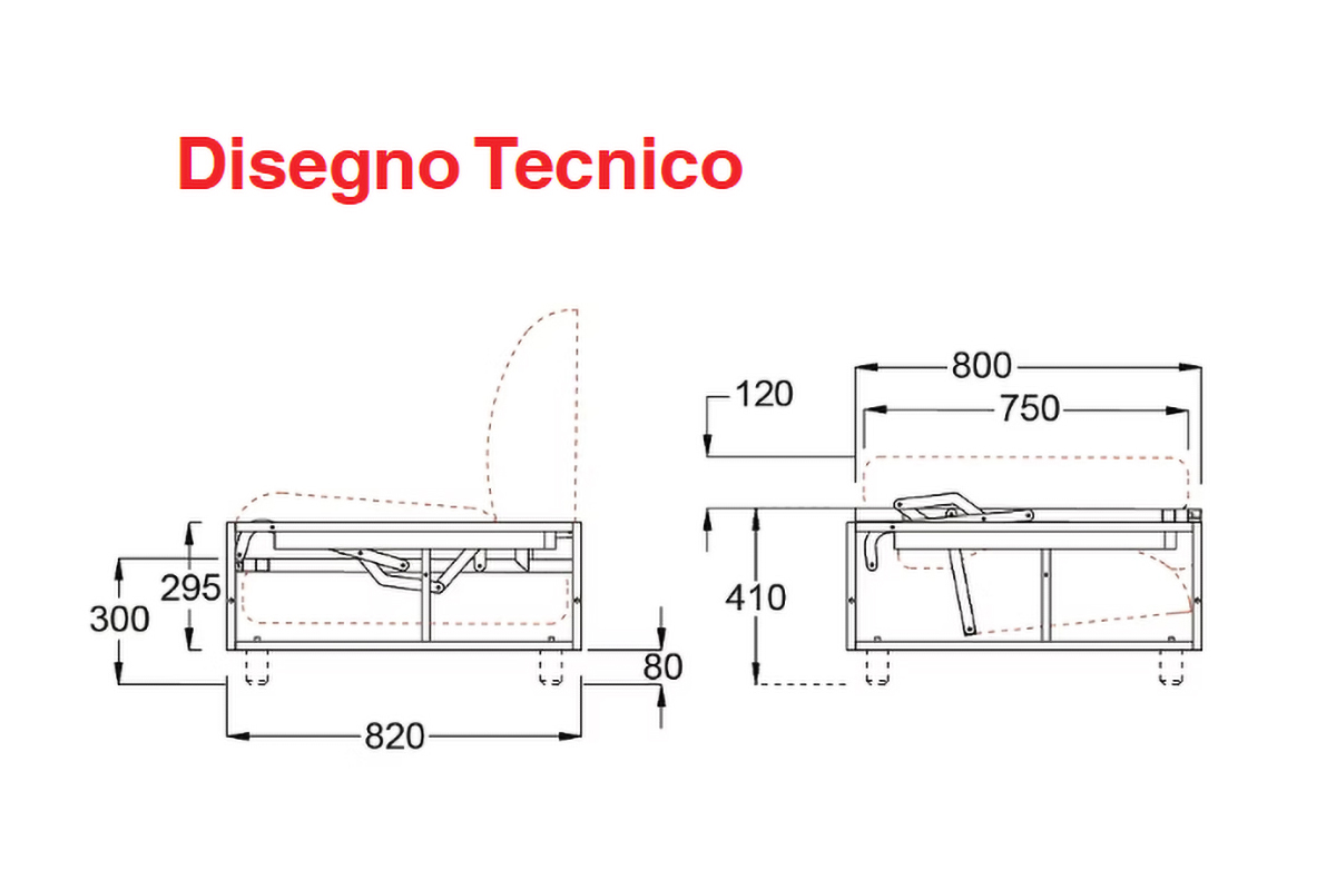Divano letto singolo <strong>Modello Girevole</strong> - immagine 22