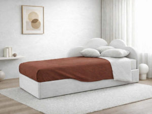 Letto singolo con secondo letto estraibile Modello Nuvola (Kiss)