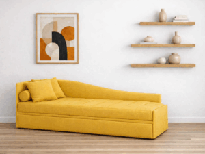 Divano letto Sun in colore giallo