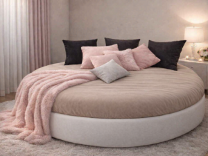 Letto rotondo Sandy – ambientato – Ponti Divani